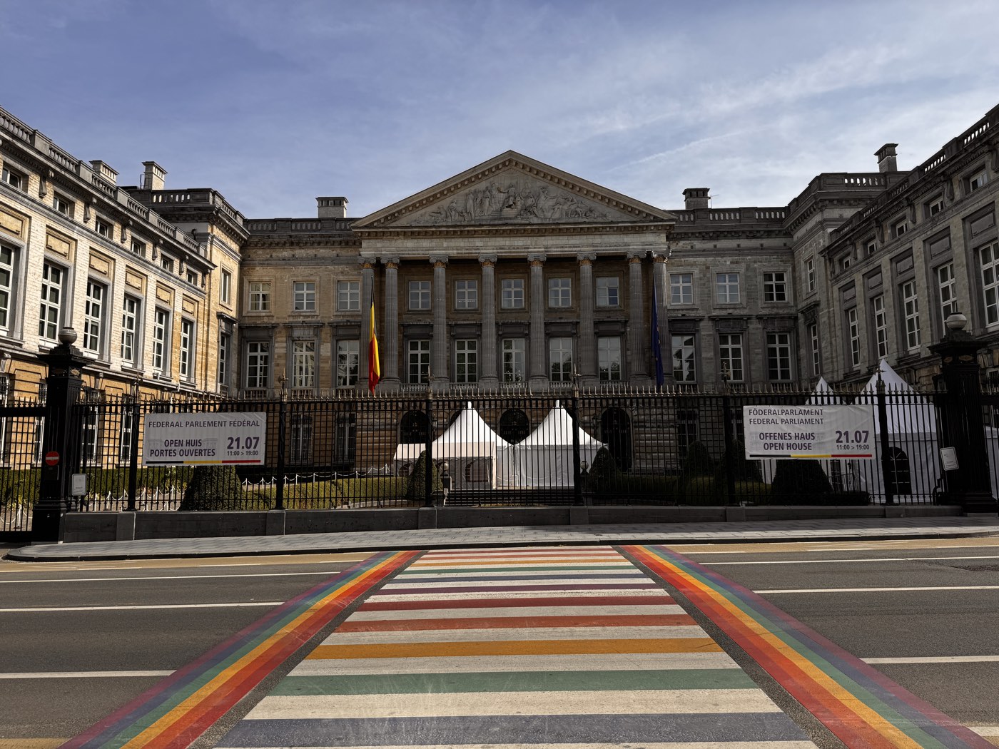Palace of the Nation, the Belgian federal parliament in Brussels