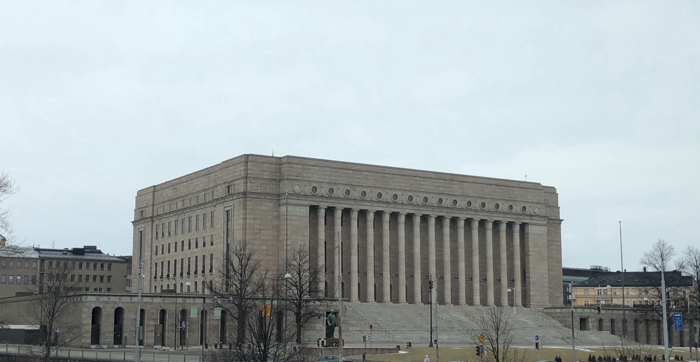 Parliament House of Finland in Helsinki